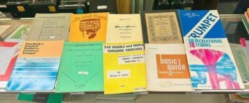 (10) ASSORTED TRUMPET/CORNET MUSIC BOOKS
