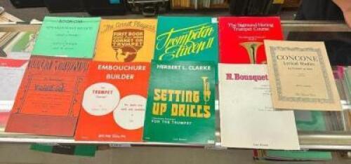 (10) ASSORTED TRUMPET/CORNET MUSIC BOOKS