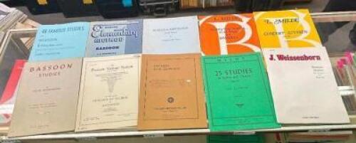 (10) ASSORTED BASSOON SOLO MUSIC BOOKS