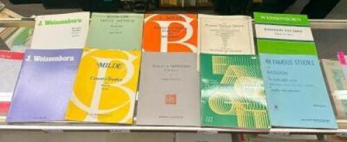 (10) ASSORTED BASSOON SOLO MUSIC BOOKS
