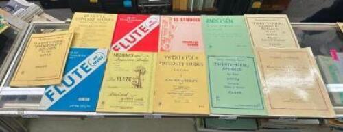 (10) ASSORTED FLUTE MUSIC BOOKS