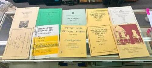(10) ASSORTED FLUTE MUSIC BOOKS
