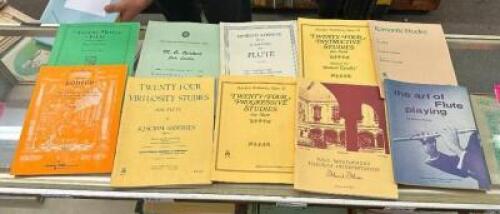 (10) ASSORTED FLUTE MUSIC BOOKS