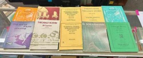 (10) ASSORTED FLUTE MUSIC BOOKS