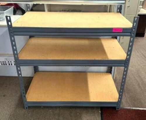 3-TIER METAL SHELVING UNIT