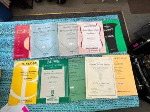 (10)- CLARINET METHOD BOOKS