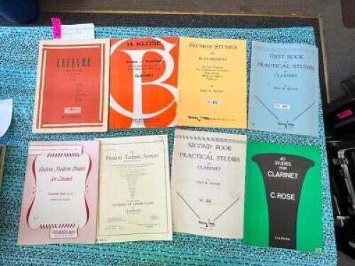 (10)- CLARINET METHOD BOOKS