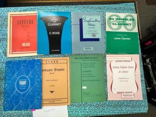 (10)- CLARINET METHOD BOOKS