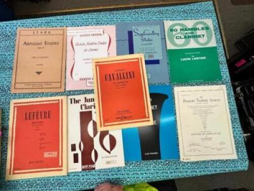 (10)- CLARINET METHOD BOOKS