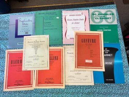 (10)- CLARINET METHOD BOOKS