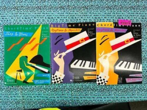 (3)- PIANO MUSIC BOOKS