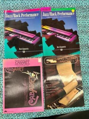(4)- PIANO MUSIC BOOKS