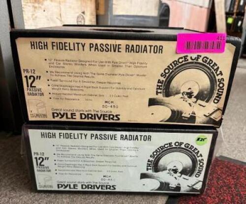 (2)- 12" HIGH FIDELITY PASSIVE RADIATORS