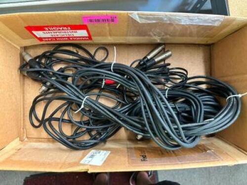 (3)- ASSORTED LENGTH MICROPHONE CORDS