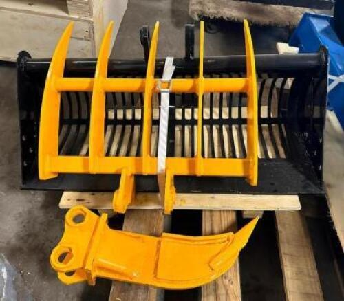 DESCRIPTION: 25MM EXCAVATOR CLAW/GRIPPER ATTACHMENT QTY: 1