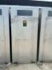 DESCRIPTION: STAINLESS STEEL PORTABLE BATHROOM THAT IS FORK ACCESSIBLE INFORMATION: HAS VENTILATION QTY: 1 - 2