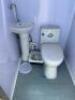 DESCRIPTION: STAINLESS STEEL PORTABLE BATHROOM THAT IS FORK ACCESSIBLE INFORMATION: HAS VENTILATION QTY: 1 - 3