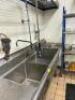 THREE COMPARTMENT STAINLESS STEEL SINK - 9