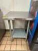 STAINLESS STEEL PREP TABLE - 2