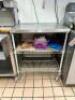 STAINLESS PREP TABLE ON WHEELS - 7