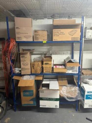 SHELVING UNIT WITH LARGE ASSORTMENT OF SMALLWARES