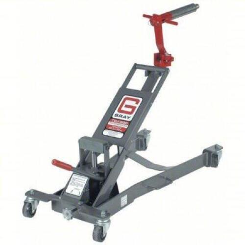 DESCRIPTION: (1) TRANSMISSION JACK BRAND/MODEL: GRAY #11N140 INFORMATION: HYDRAULIC, 0.15 TON LOAD CAPACITY, STEEL, MANUAL HANDLE, SPLINE RETAIL$: $26