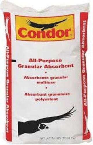 DESCRIPTION: (35) BAGS OF OIL ABSORBENTS BRAND/MODEL: CONDOR INFORMATION: MONTMORILLONITE CLAY/BROWN & TAN SIZE: 50 LBS [TOTAL: 967 LBS] RETAIL$: 60.8