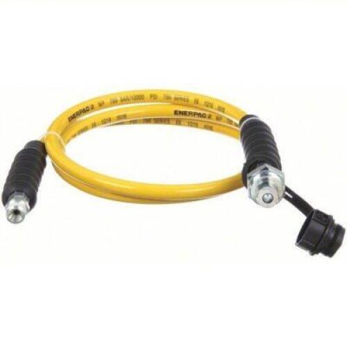 DESCRIPTION: (1) HYDRAULIC HOSE ASSEMBLY BRAND/MODEL: ENERPAC #46C597 INFORMATION: YELLOW, 3/8 IN X 3/8 IN FITTING SIZE, C604 X NPTF, 1/4 IN HOSE INSI