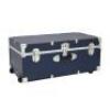 DESCRIPTION: (1) FOOTLOCKER TRUNK BRAND/MODEL: SEWARDS/SWD6115-19 INFORMATION: NAVY BLUE/WITH WHEELS RETAIL$: $69.96 SIZE: 30" X 15.75" X 12.25" QTY:
