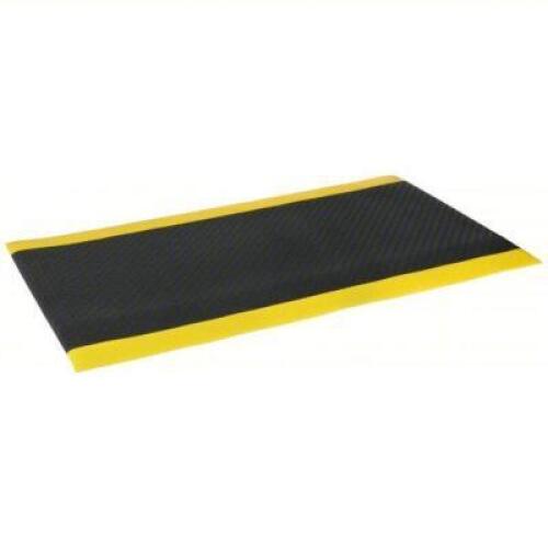 DESCRIPTION: (1) BUBBLE SOFT TRED ANTI FATIGUE MAT BRAND/MODEL: NOTRAX #8EU22 INFORMATION: BLACK WITH YELLOW SIZE: 2' X 6' RETAIL$: $73.03 EA QTY: 1