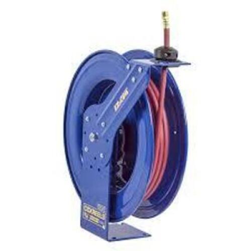 DESCRIPTION: (1) SPRING WHEEL WITH EZ COIL BRAND/MODEL: COXREELS #EZ-SH-350 INFORMATION: BLUE SIZE: 3/8" X 50' RETAIL$: $537.99 EA QTY: 1