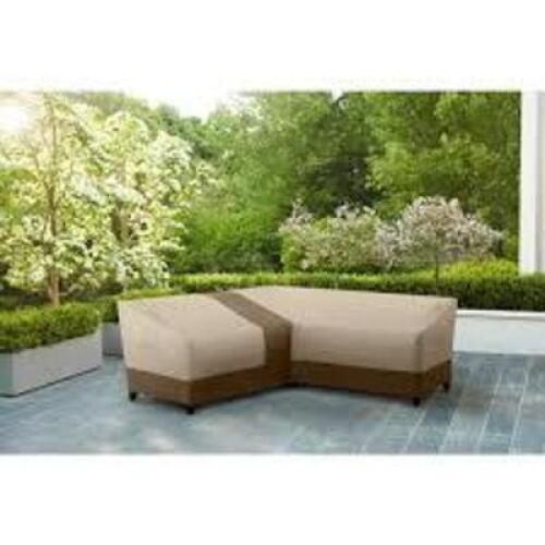 DESCRIPTION: (1) UNIVERSAL SECTIONAL PATIO COVER BRAND/MODEL: HAMPTON BAY #1006573528 INFORMATION: BROWN SIZE: 84.5" W X 84.5" L X 30.5" H RETAIL$: $1
