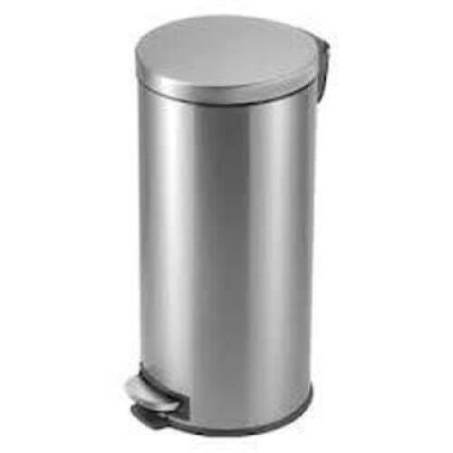 DESCRIPTION: (1) STAINLESS STEEL ROUND STEP TRASH CAN BRAND/MODEL: STYLE WELL INFORMATION: STAINLESS STEEL SIZE: 30 L RETAIL$: $54.95 EA QTY: 1
