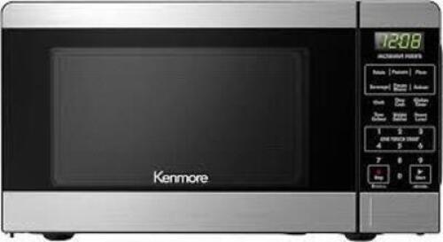 DESCRIPTION: (1) COUNTER TOP MICROWAVE BRAND/MODEL: KENMORE INFORMATION: BLACK SIZE: 0.7 CU FT RETAIL$: $98.99 EA QTY: 1