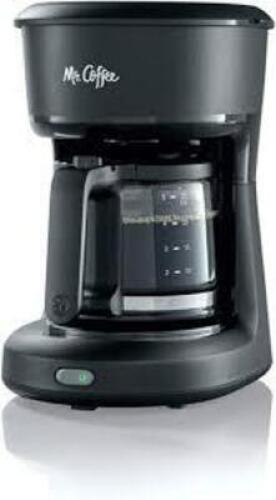 DESCRIPTION: (1) MINI COFFEE MAKER BRAND/MODEL: MR COFFEE INFORMATION: BLACK SIZE: 5 CUP RETAIL$: $20.00 EA QTY: 1