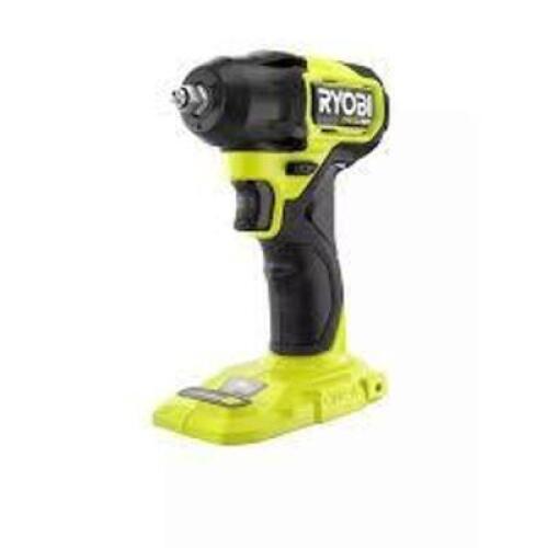 DESCRIPTION: (1) COMPACT WRENCH BRAND/MODEL: RYOBI #1005-510-859 INFORMATION: BRIGHT GREEN, BRUSHLESS, 18 V RETAIL$: $139.00 EA QTY: 1