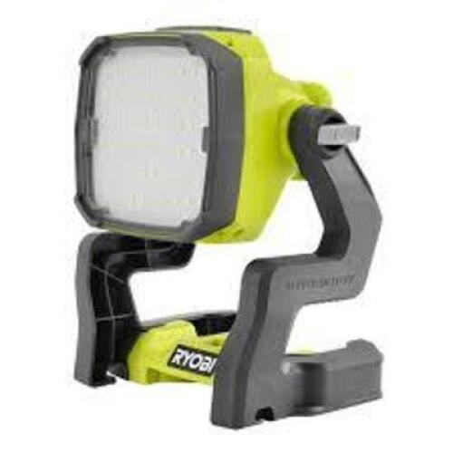 DESCRIPTION: (1) HYBRID LED WORKLIGHT BRAND/MODEL: RYOBI INFORMATION: LIGHT GREEN, 18V RETAIL$: $79.00 EA QTY: 1