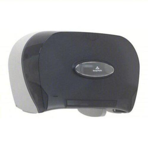DESCRIPTION: (1) TOILET PAPER DISPENSER BRAND/MODEL: GEORGIA-PACIFIC #4DJV2 INFORMATION: BLACK, 2 ROLL, HORIZONTAL RETAIL$: $45.66 EA QTY: 1