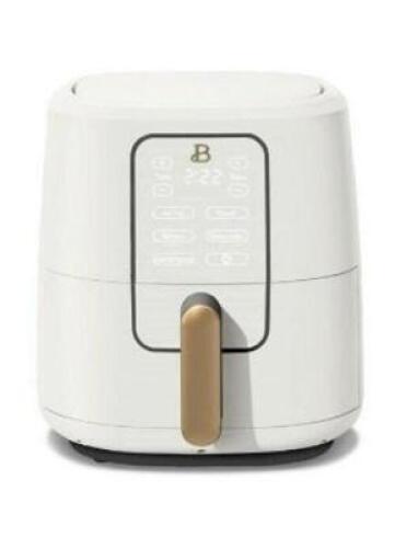 DESCRIPTION: (1) TOUCHSCREEN AIR FRYER BRAND/MODEL: BEAUTIFUL/19019 INFORMATION: WHITE ICING/1700-WATT/ADJUSTABLE TEMP: 90-400F RETAIL$: $93.24 SIZE: