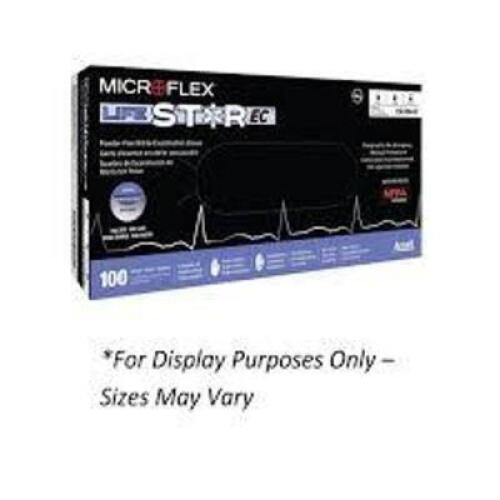 DESCRIPTION: (10) BOXES OF (100) POWDER-FREE NITRILE EXTENDED GLOVES BRAND/MODEL: MICROFLEX #LSE-104-L INFORMATION: WHITE SIZE: L RETAIL$: $35.99 EA Q
