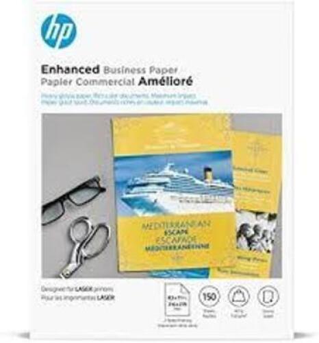 DESCRIPTION: (2) BOXES OF (5) PACKS OF (150) SHEETS OF GLOSSY BROCHURE LASER PAPER BRAND/MODEL: HP EVERYDAY #Q6611A RETAIL$: $85.00 EA QTY: 2