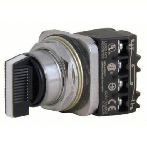 DESCRIPTION: (4) NON ILLUMINATED SELECTOR SWITCH BRAND/MODEL: SIEMENS #41H140 SIZE: 30 mm Size, 3 Position, Metal, 1NO/1NC, 1/12/13/3/3R/4/4X RETAIL$: