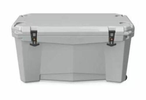 DESCRIPTION: (1) HIGH PERFORMANCE HARD CHEST COOLER BRAND/MODEL: OZARK TRAIL/2250WU99999A INFORMATION: GRAY/WHEELED/CAPACITY: 110QT RETAIL$: $247.00 S