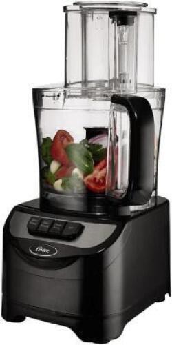 DESCRIPTION: (1) FOOD PROCESSOR BRAND/MODEL: OSTER/FPSTFP1355 INFORMATION: 2-SPEED/CAPACITY: 10 CUP RETAIL$: $49.99 SIZE: 8.7" X 9.4" X 16.4" QTY: 1