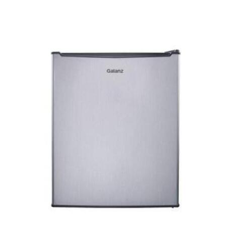 DESCRIPTION: (1) SINGLE DOOR COMPACT REFRIGERATOR BRAND/MODEL: GL27S5 INFORMATION: STAINLESS STEEL LOOK/CAPACITY: 2.7 CU-FT RETAIL$: $129.00 SIZE: 19.