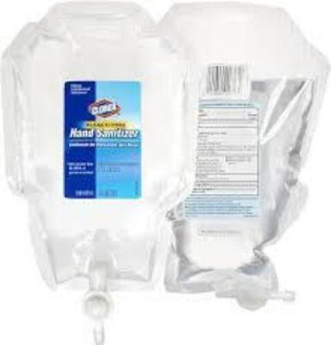 DESCRIPTION: (1) CASE OF (6) HAND SANITIZER REFILL SPRAY BAGS BRAND/MODEL: CLOROX $01753 SIZE: 1 L RETAIL$: $234.00 EA QTY: 1