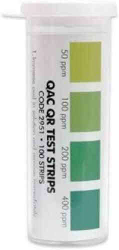 DESCRIPTION: (12) PACKS OF (100) QAC QR TEST STRIPS BRAND/MODEL: LAMOTTE #2951 RETAIL$: $10.00 EA QTY: 12