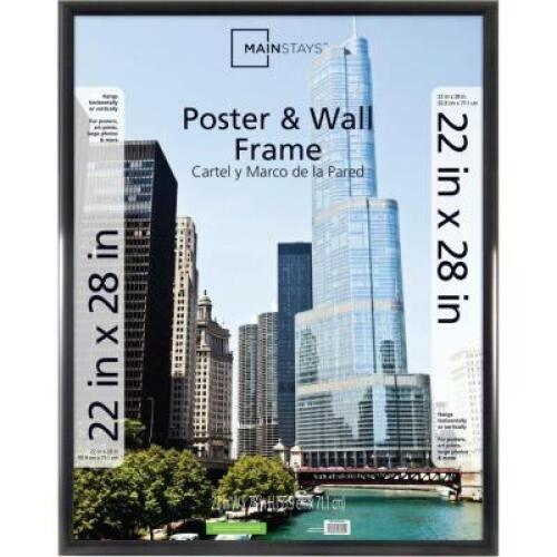DESCRIPTION: (3) TRENDSETTER POSTER & PICTURE FRAME BRAND/MODEL: MAINSTAYS/23882 INFORMATION: MATTE BLACK RETAIL$: 25.85 EACH SIZE: 22" X 28" QTY: 3