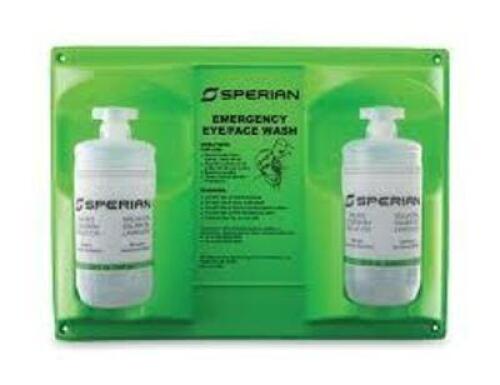 DESCRIPTION: (1) EYEWASH WALL STATION BRAND/MODEL: EYESALINE HONEYWELL SIZE: 32 FL OZ RETAIL$: $74.00 EA QTY: 1
