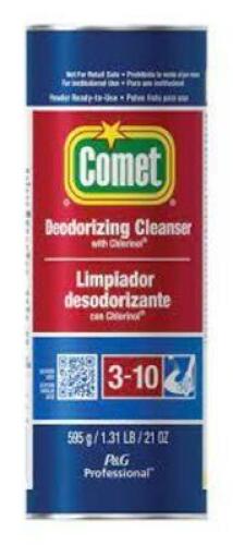 DESCRIPTION: (6) CLEANSER WITH CHLORINOL BRAND/MODEL: COMET #PGC32987 RETAIL$: $1.69 EA SIZE: 21 OZ QTY: 6